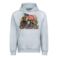 Heather Grey chill the fourth out cows 4th july america Urban Hoodie - NancyCooperArtShop