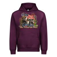 Mauve Wine chill the fourth out cows 4th july america Urban Hoodie - NancyCooperArtShop