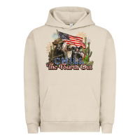 Pigment French Oak chill the fourth out cows 4th july america Urban Hoodie - NancyCooperArtShop