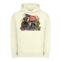 Pigment Pistachio chill the fourth out cows 4th july america Urban Hoodie - NancyCooperArtShop