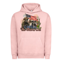 Pigment Salmon chill the fourth out cows 4th july america Urban Hoodie - NancyCooperArtShop