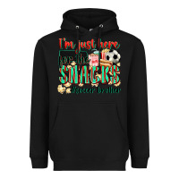 Black i'm just here for the snacks #soccer  brother Heavyweight Hoodie - Zillion Design Studio