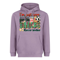 Lavender i'm just here for the snacks #soccer  brother Heavyweight Hoodie - Zillion Design Studio
