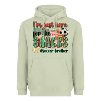 Matcha i'm just here for the snacks #soccer  brother Heavyweight Hoodie - Zillion Design Studio