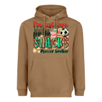 Toasted Coconut i'm just here for the snacks #soccer  brother Heavyweight Hoodie - Zillion Design Studio
