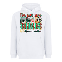 White i'm just here for the snacks #soccer  brother Heavyweight Hoodie - Zillion Design Studio