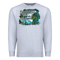 Heather Grey summer vibes Premium Sweatshirt - SublimationCraftShop