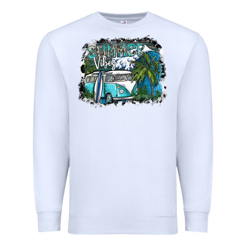 Summer Vibes Premium Sweatshirt by SublimationCraftShop | Teevron