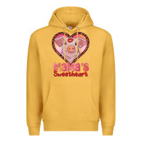 Mustard mama's sweetheart baby pig Premium Hoodie - AdoDesignShop