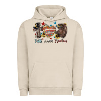 Pigment French Oak faith love freedom usa Urban Hoodie - NancyCooperArtShop