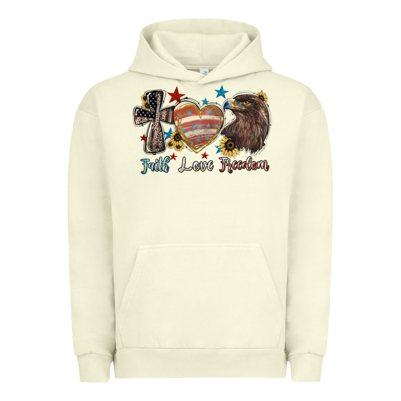 Faith Love Freedom Usa Urban Hoodie by NancyCooperArtShop | Teevron