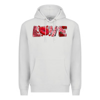 Dove Grey love with kiss Premium Hoodie - AdoDesignShop