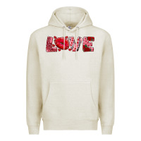 Oatmeal Heather love with kiss Premium Hoodie - AdoDesignShop