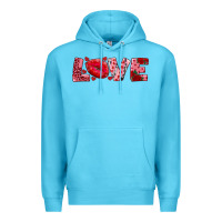 Ocean Blue love with kiss Premium Hoodie - AdoDesignShop