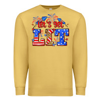 Antique Gold Let's get lit 4th of July Premium Sweatshirt - Neo Western