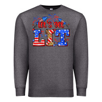 Charcoal Heather Let's get lit 4th of July Premium Sweatshirt - Neo Western