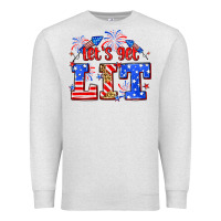 Oatmeal Heather Let's get lit 4th of July Premium Sweatshirt - Neo Western