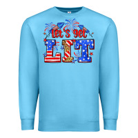 Ocean Blue Let's get lit 4th of July Premium Sweatshirt - Neo Western