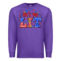 Purple Let's get lit 4th of July Premium Sweatshirt - Neo Western