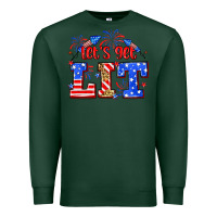 Sports Green Let's get lit 4th of July Premium Sweatshirt - Neo Western
