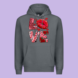 Love Kiss Premium Hoodie Designed By Adodesignshop