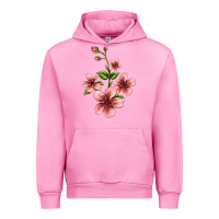 Fuchsia Pink pink flowers hibiscus Urban Hoodie - Jasminsmagicworld