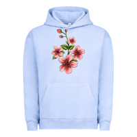 Pigment Grape Ice pink flowers hibiscus Urban Hoodie - Jasminsmagicworld