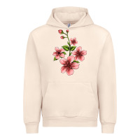 Sandshell pink flowers hibiscus Urban Hoodie - Jasminsmagicworld