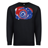 Black Patriotic tie dye background 4th of july Premium Sweatshirt - CowGirlArtShop