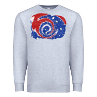 Heather Grey Patriotic tie dye background 4th of july Premium Sweatshirt - CowGirlArtShop