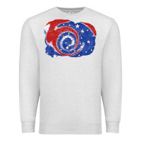 Oatmeal Heather Patriotic tie dye background 4th of july Premium Sweatshirt - CowGirlArtShop