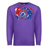 Purple Patriotic tie dye background 4th of july Premium Sweatshirt - CowGirlArtShop