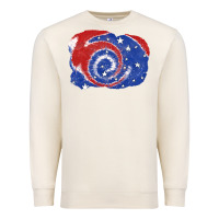 Sandshell Patriotic tie dye background 4th of july Premium Sweatshirt - CowGirlArtShop