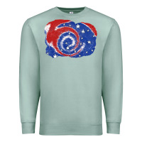 Seafoam Patriotic tie dye background 4th of july Premium Sweatshirt - CowGirlArtShop