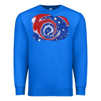 True Royal Patriotic tie dye background 4th of july Premium Sweatshirt - CowGirlArtShop
