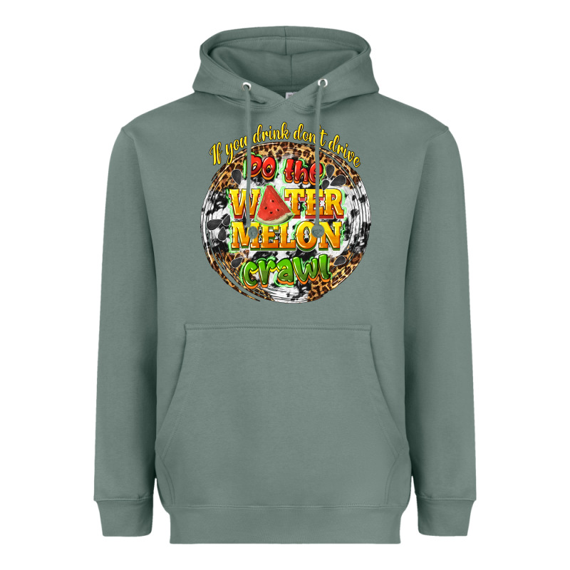 If You Drink Dont Drive Do The Watermelon Crawl Heavyweight Hoodie by texasbilliewilder | Teevron