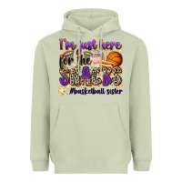 Matcha i'm just here for the snacks #basketball sister Heavyweight Hoodie - Zillion Design Studio