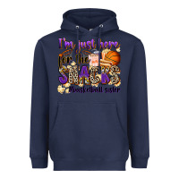 Navy i'm just here for the snacks #basketball sister Heavyweight Hoodie - Zillion Design Studio