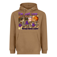 Toasted Coconut i'm just here for the snacks #basketball sister Heavyweight Hoodie - Zillion Design Studio