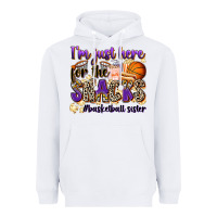 White i'm just here for the snacks #basketball sister Heavyweight Hoodie - Zillion Design Studio