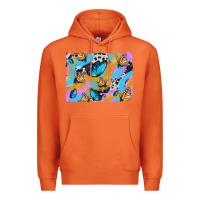 Carrot easter butterfly with glitter and cowhide  background Premium Hoodie - Artiststas