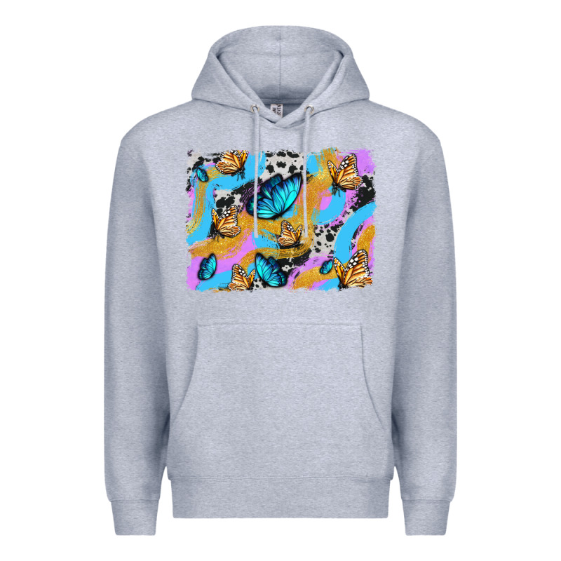 Easter Butterfly With Glitter And Cowhide  Background Premium Hoodie by Artiststas | Teevron