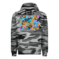 Slate Camo easter butterfly with glitter and cowhide  background Premium Hoodie - Artiststas