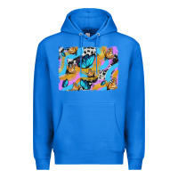 True Royal easter butterfly with glitter and cowhide  background Premium Hoodie - Artiststas