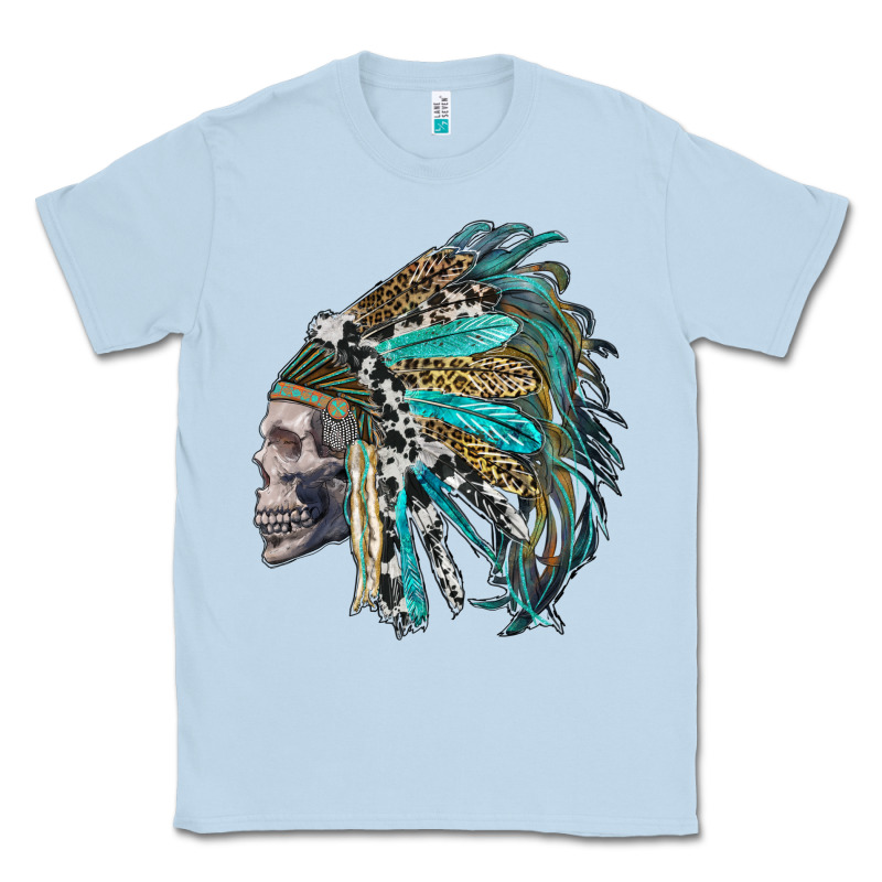Western Indian Headdress With Skull Classic Tee by RanaPortraitStore | Teevron