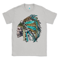 Moon Dust western indian headdress with skull Classic Tee - RanaPortraitStore