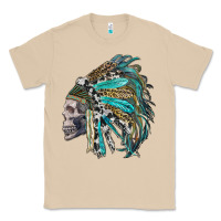 Mushroom western indian headdress with skull Classic Tee - RanaPortraitStore