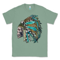 Sage western indian headdress with skull Classic Tee - RanaPortraitStore