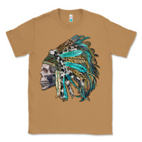 Toasted Coconut western indian headdress with skull Classic Tee - RanaPortraitStore