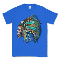 True Royal western indian headdress with skull Classic Tee - RanaPortraitStore